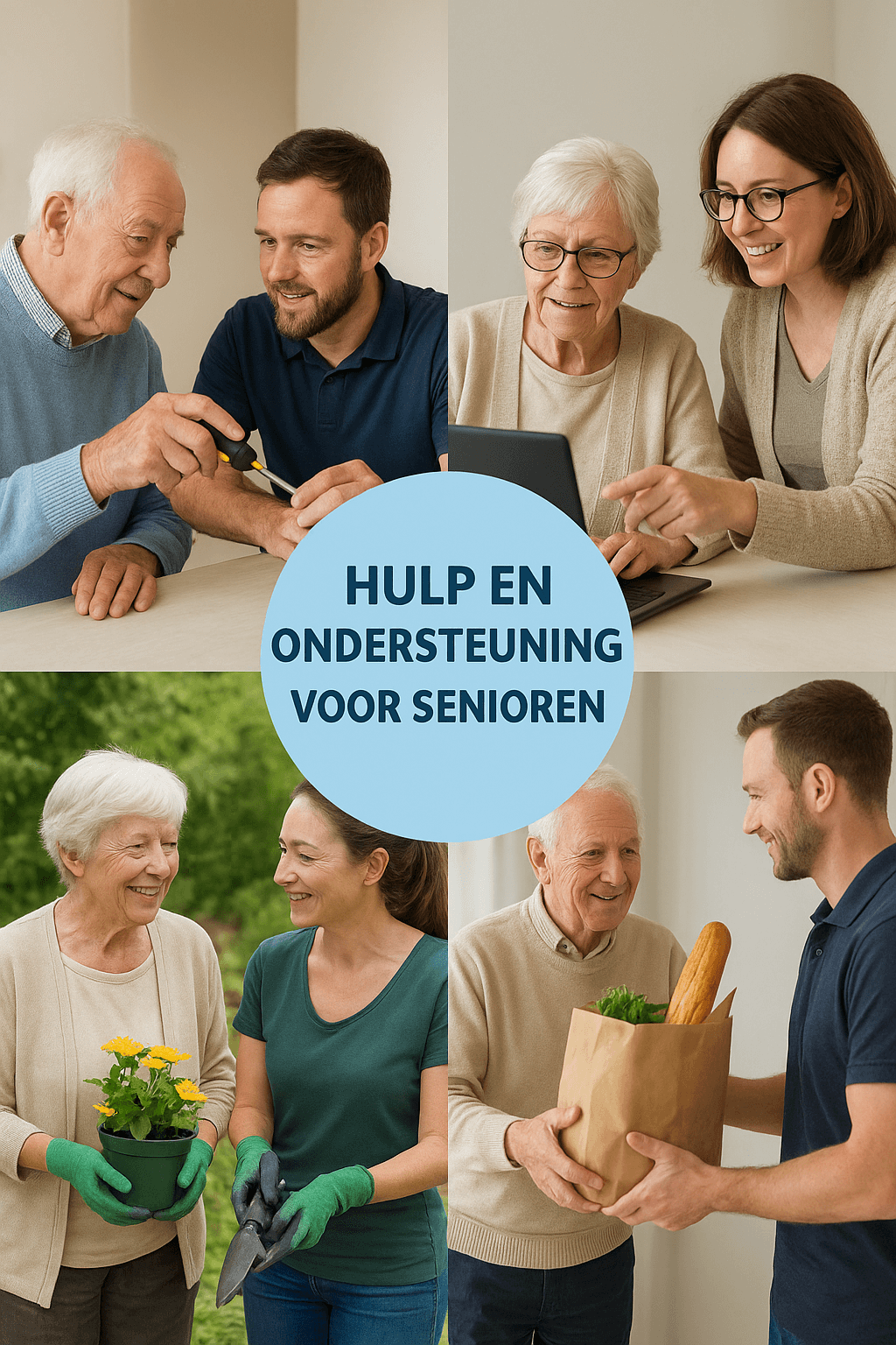 Hulp hero photo ouderen